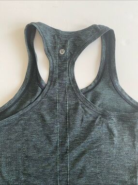 Lululemon Racerback Tank - Heathered Black Green